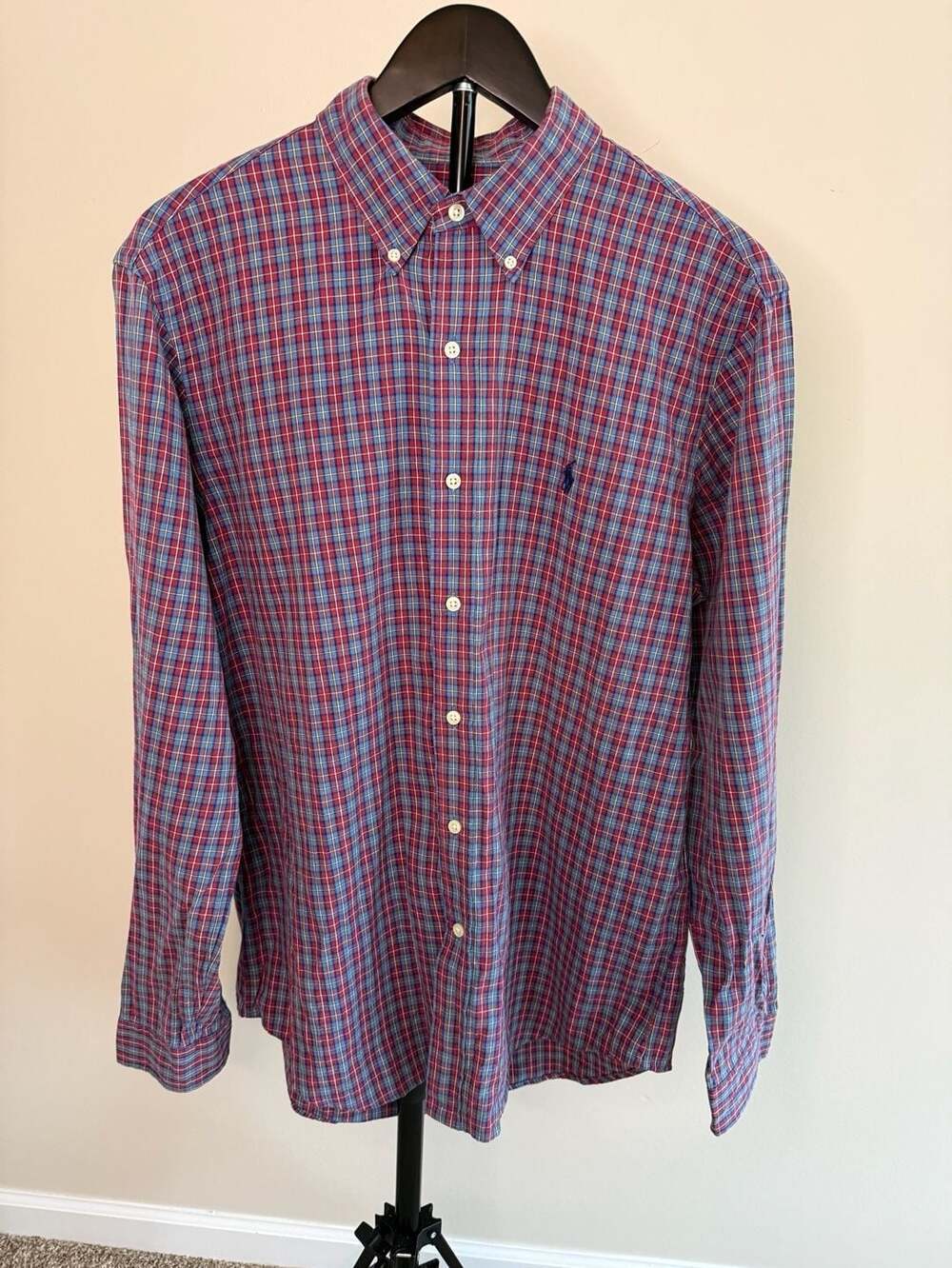 Ralph Lauren Plaid Button Down Shirt Long Sleeve-L